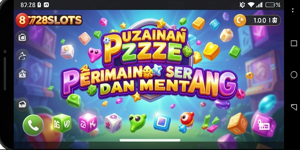 Screenshot gameplay 8728SLOTS menampilkan tantangan puzzle yang menarik.