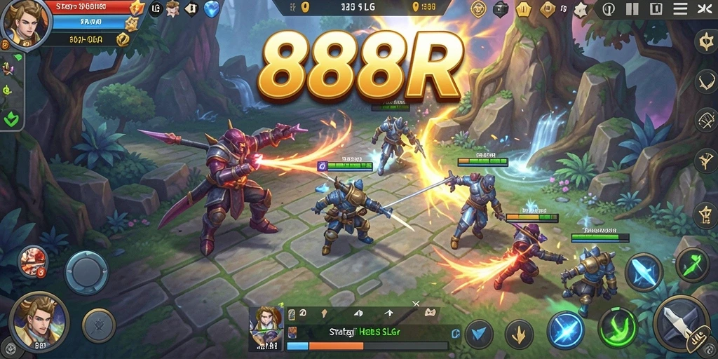 Tampilan gameplay SLG yang mendalam dan menarik dari 888R.