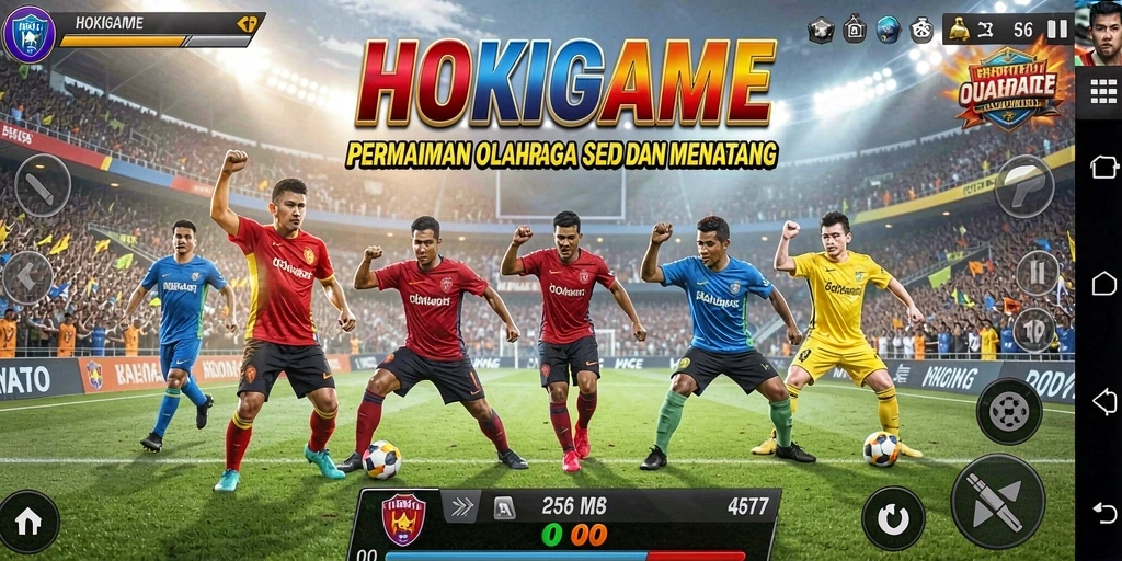 Screenshot gameplay HOKIGAME menampilkan pertandingan seru antara pemain.
