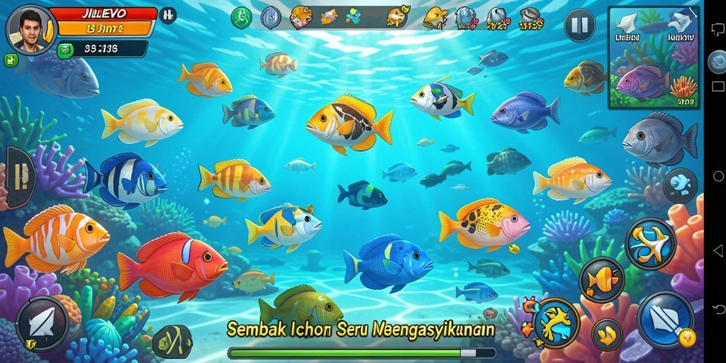 Tampilan gameplay JILIEVO yang mengasyikkan dan penuh aksi Tembak Ikan.