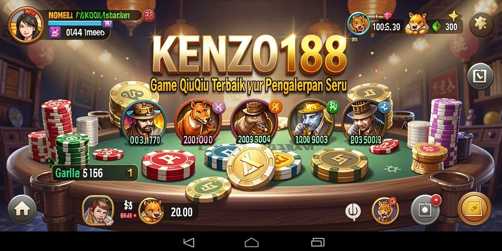 Tampilan gameplay QiuQiu yang menyenangkan dan menarik.
