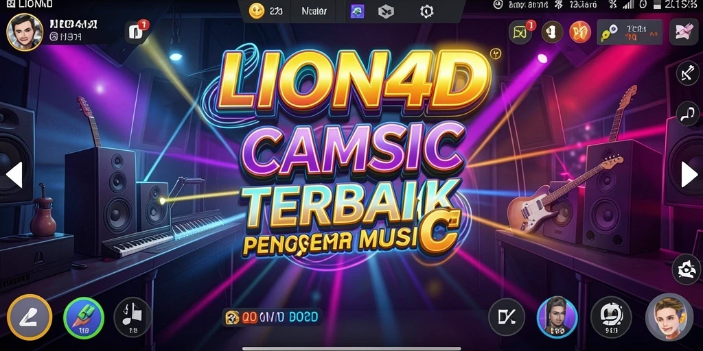 Tampilan menarik dari gameplay LION4D yang menghadirkan pengalaman musik interaktif.