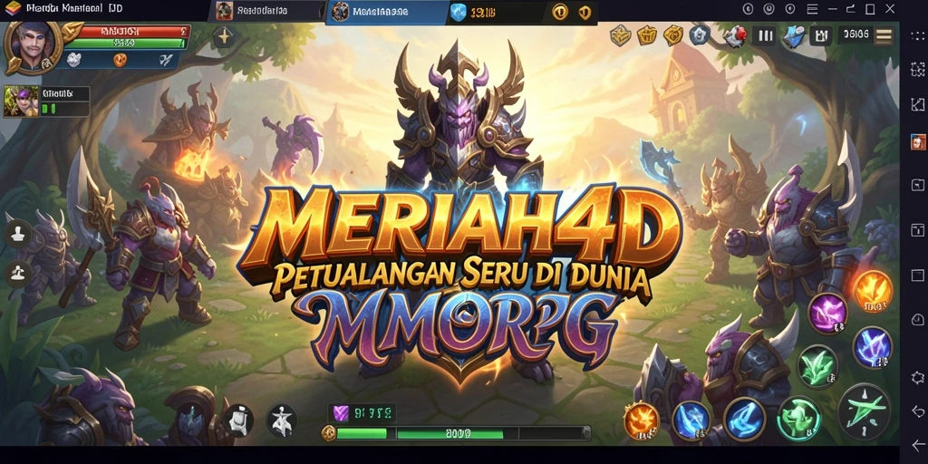 Tampilan menakjubkan dari gameplay MMORPG MERIAH4D.