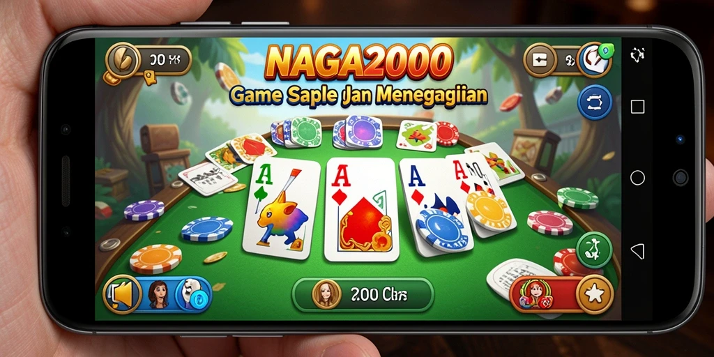 Tampilan gameplay NAGA2000 yang seru dan menantang dalam permainan Gaple.