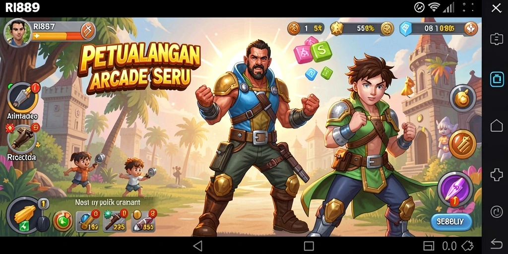 Screenshot gameplay RI889 menampilkan aksi seru dan grafis menarik.