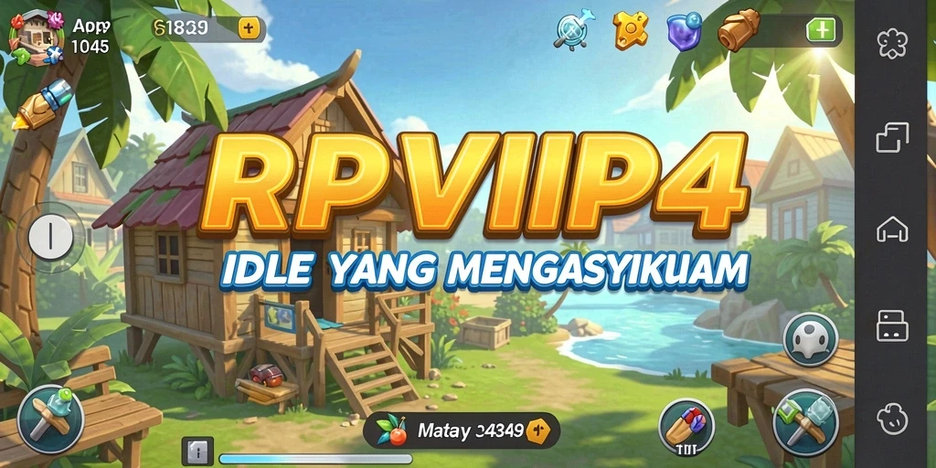 Tampilan screenshot gameplay RPVIP4 yang menarik dan penuh aksi Idle.