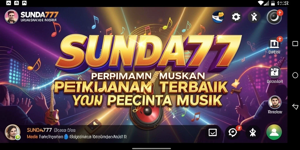 Tangkapan layar SUNDA777 menunjukkan antarmuka permainan musik yang interaktif.