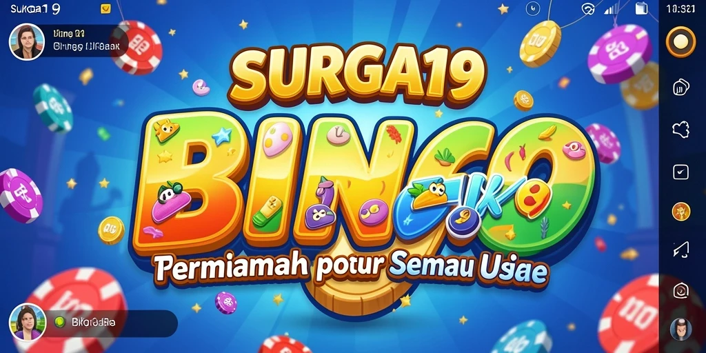 Gameplay seru SURGA19 dengan fitur bingo menarik.