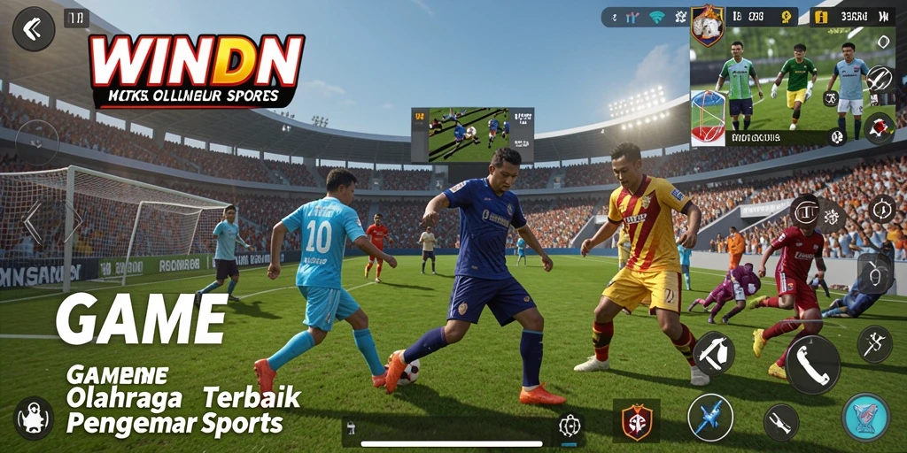 Tampilan seru dari gameplay WINIDN yang penuh aksi olahraga.